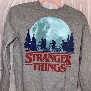 Stranger Things Gray Crewneck Sweatshirt